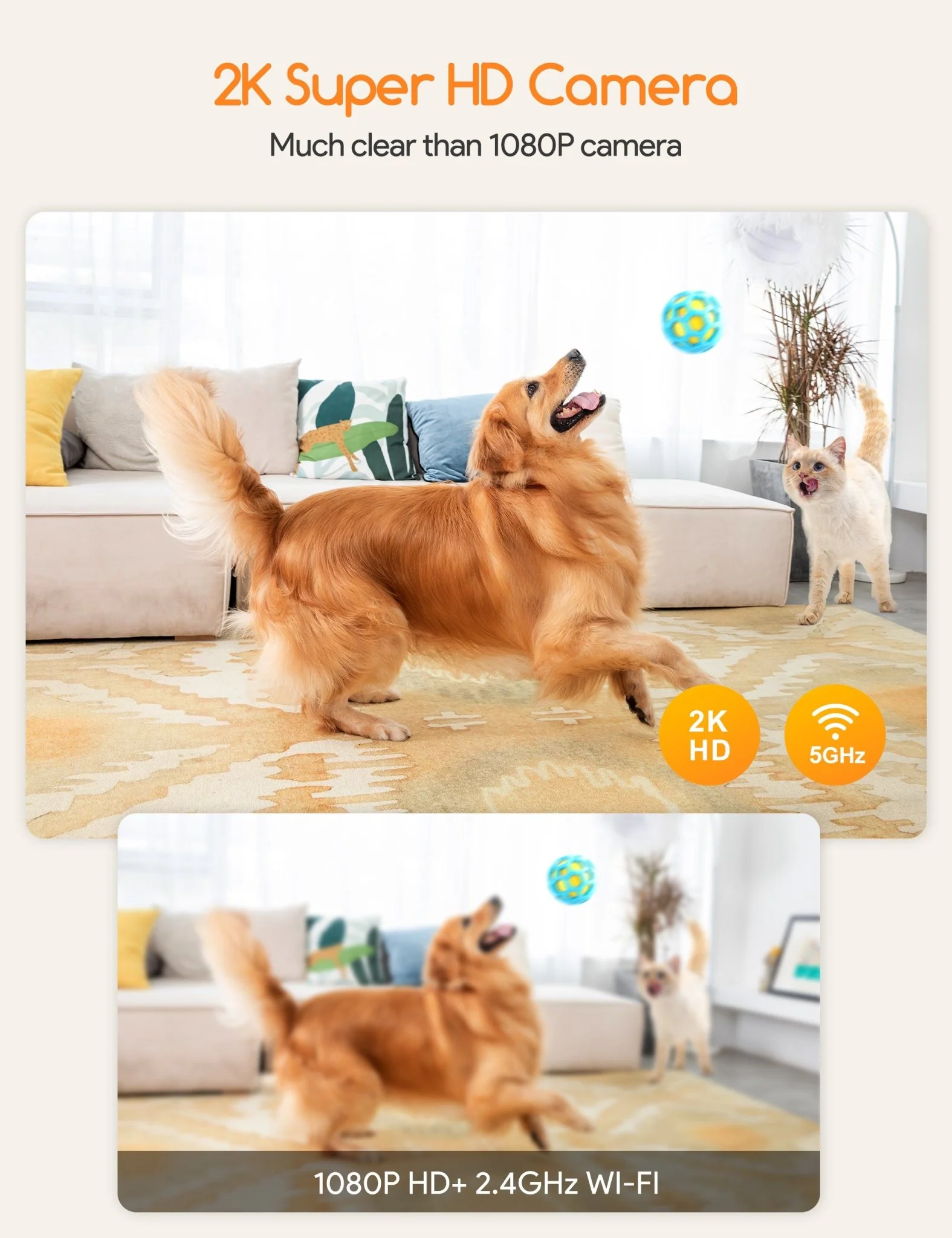 Meowant Dog Treat Dispenser with 2K Camera - Image 3