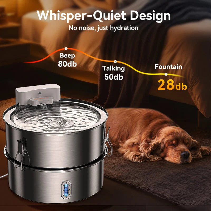 Meowant Stainless Steel Dog Water Fountain-DF01 - Image 6