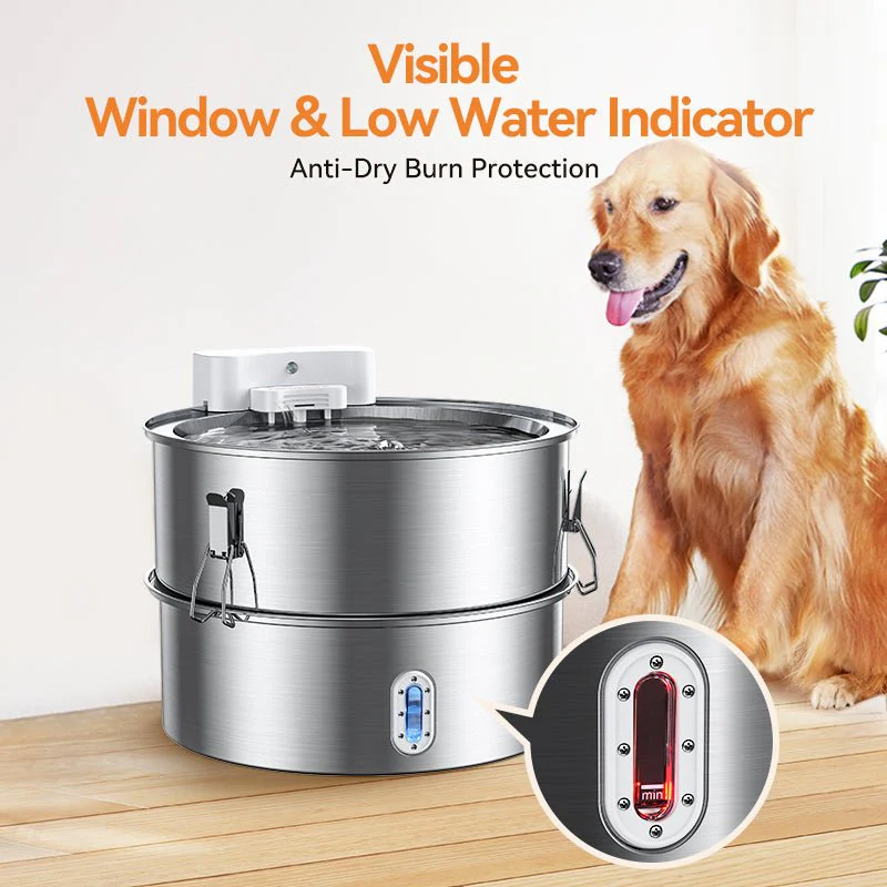 Meowant Stainless Steel Dog Water Fountain-DF01 - Image 7